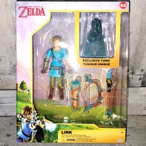 The Legend of Zelda Breath of the Wild Link Action Figure With Exclusive Tunic